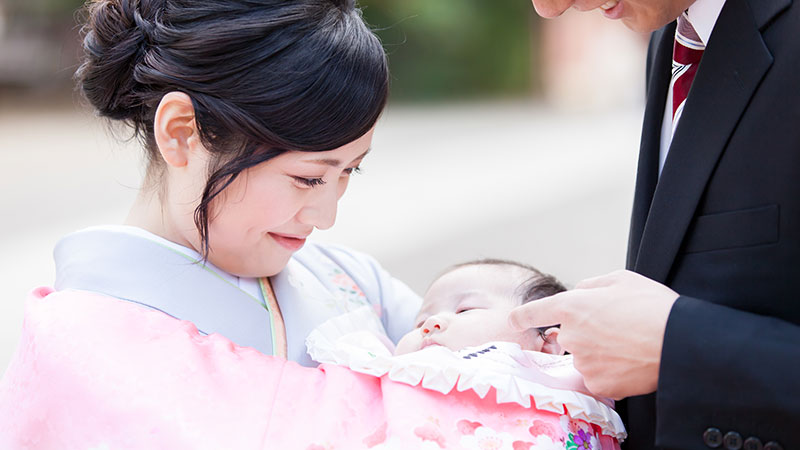 Baby’s first visit to the shrine